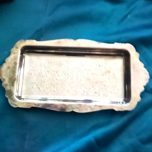 Vintage silver plated small tray....no maker